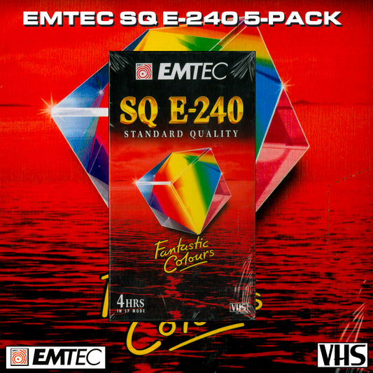 Emtec SQ E-240 VHS Tape | 5-Pack