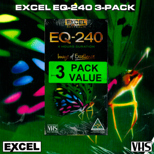 Excel EQ-240 VHS Tape | 3-Pack