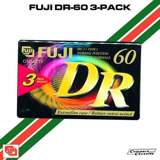 FUJI DR-60 Cassette (3-Pack) | IEC 1/Type I Normal Position