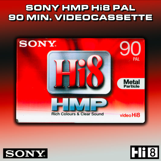 SONY HMP hi8 PAL 90 Min. Video Cassette Tape