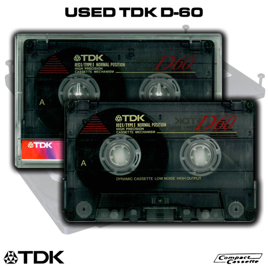 USED TDK D-60 Cassette | Type I