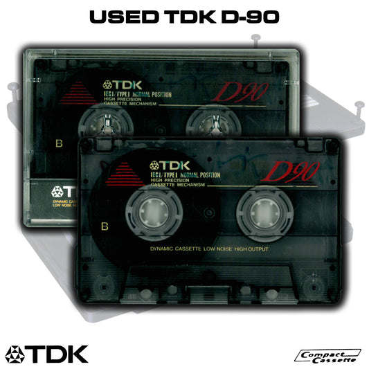 USED TDK D-90 Cassette 90s | Type I