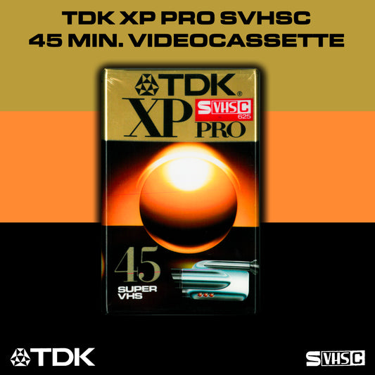 TDK XP-PRO SVHS-C 45 Video Cassette Tape