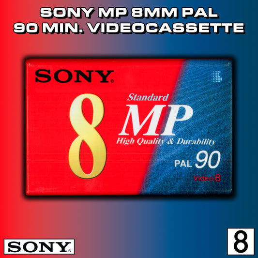 SONY MP 8mm PAL 90 Min. Video Cassette Tape USA