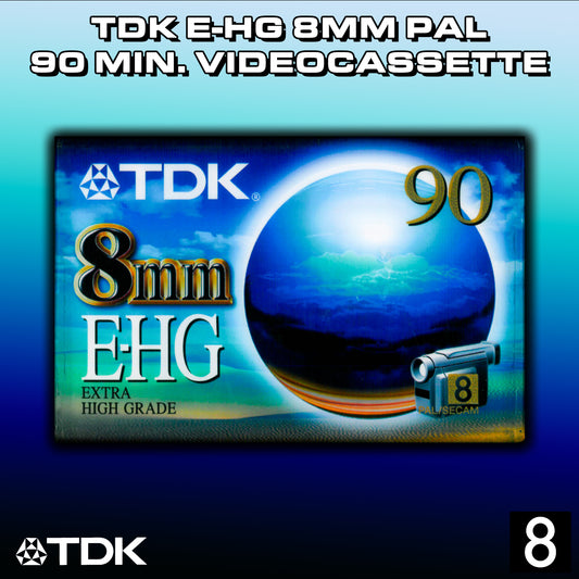 TDK EH-G 90 PAL 8mm Video Cassette Tape