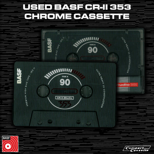 USED BASF 353 CR-II Studio Chrome Cassette | Type II