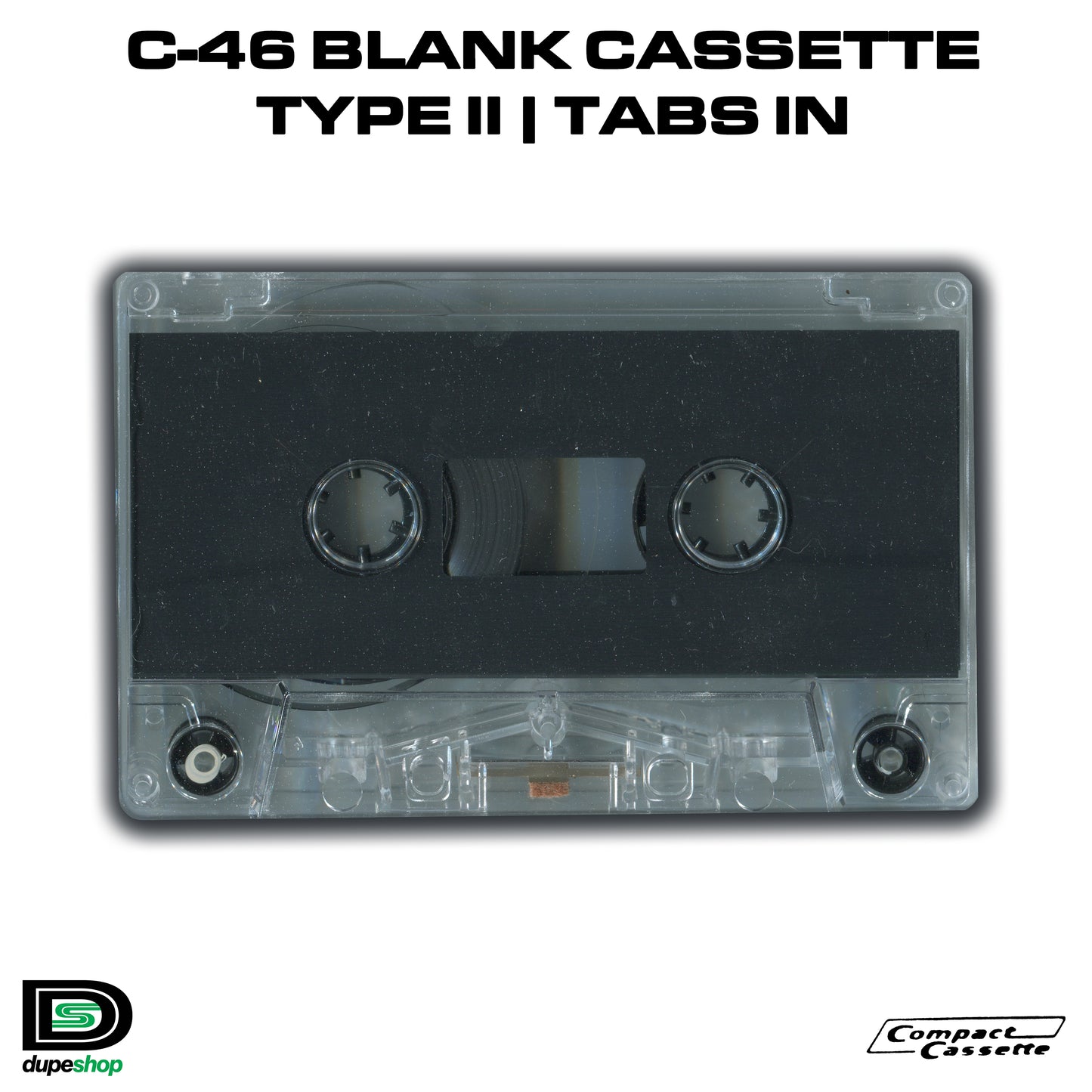 C-46 Cassette | Type II | Chrome | Tabs In