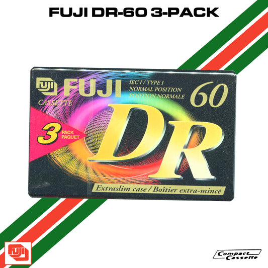 FUJI DR-60 Cassette (3 Pack) | IEC 1/Type I Normal Position