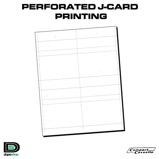 Perforated J-Card Printing