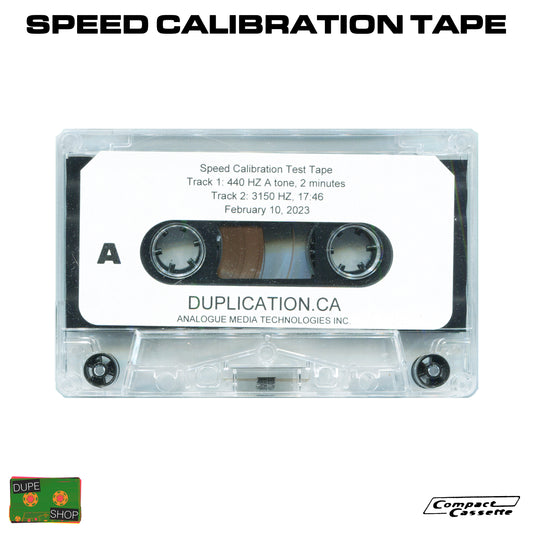 Speed Calibration Test Cassette Tape
