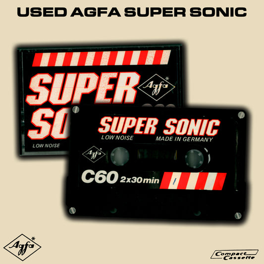 USED AGFA Super Sonic C-60 Cassette | Type I