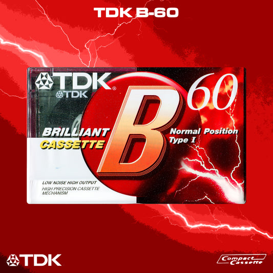 TDK B-60 Brilliant Cassette | Type I Normal Position