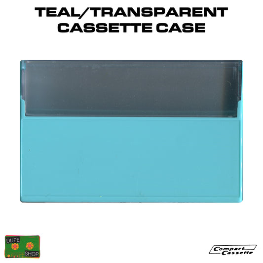 Teal/Transparent Cassette Case