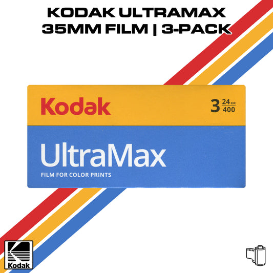 Kodak Ultramax | 35mm Colour Film | 400 Iso | 3-Pack
