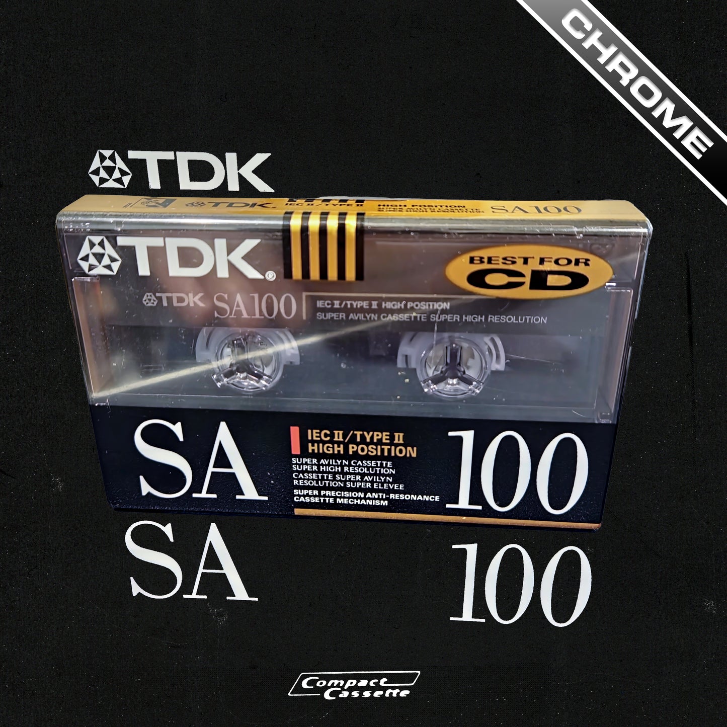 TDK SA100 Cassette (USA) | Type II | Position Chrome