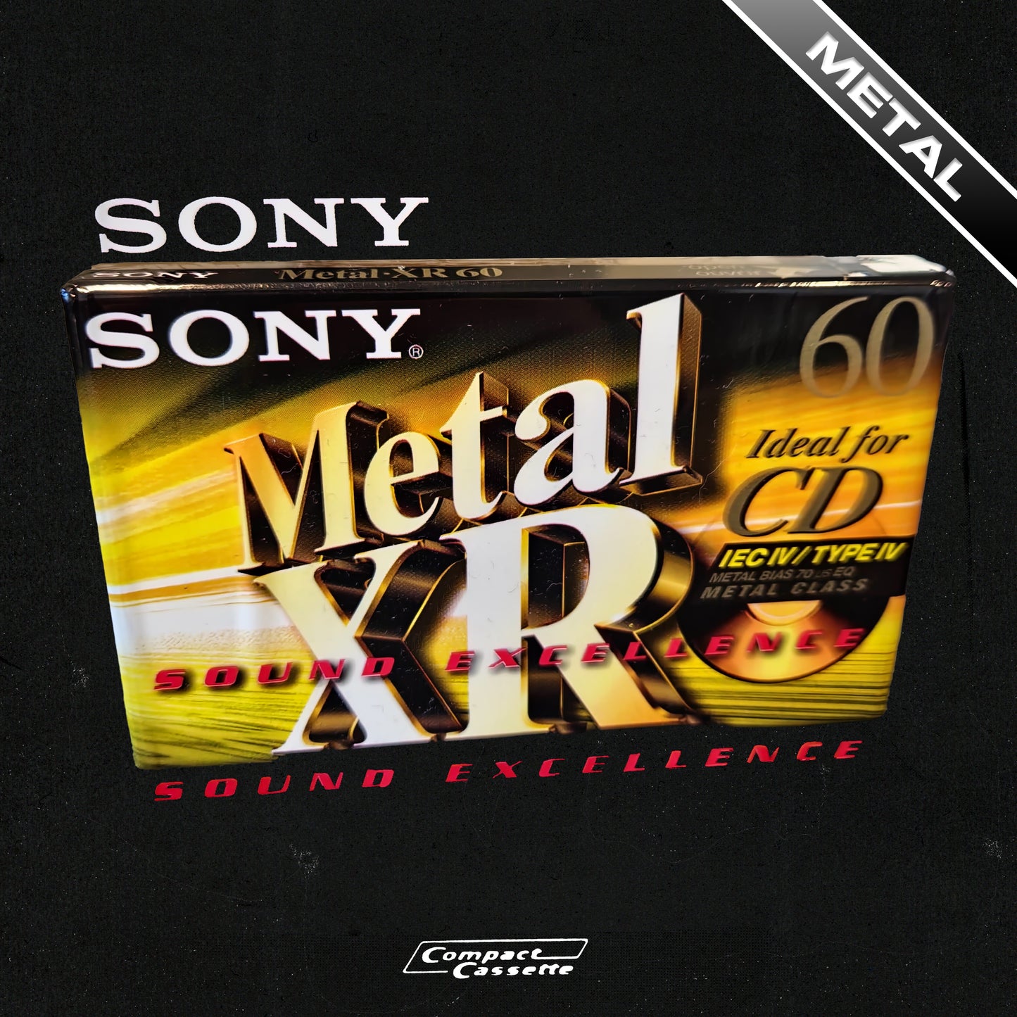 Sony Metal XR60 Cassette | Type IV | Position Metal