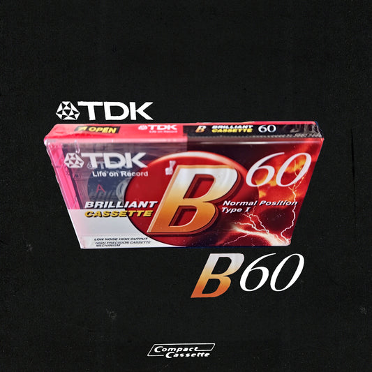 TDK B-60 Brilliant Cassette | Type I Normal Position