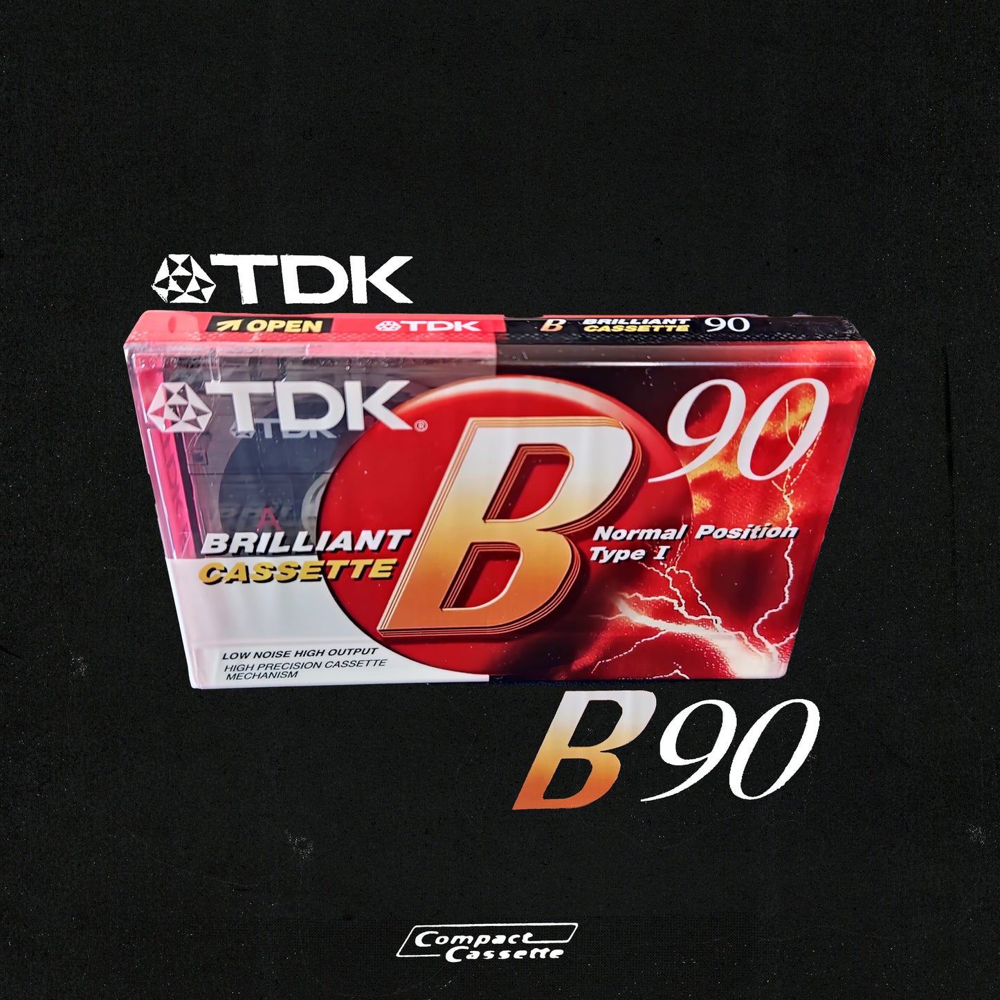 TDK B-90 Brilliant Cassette | Type I Normal Position