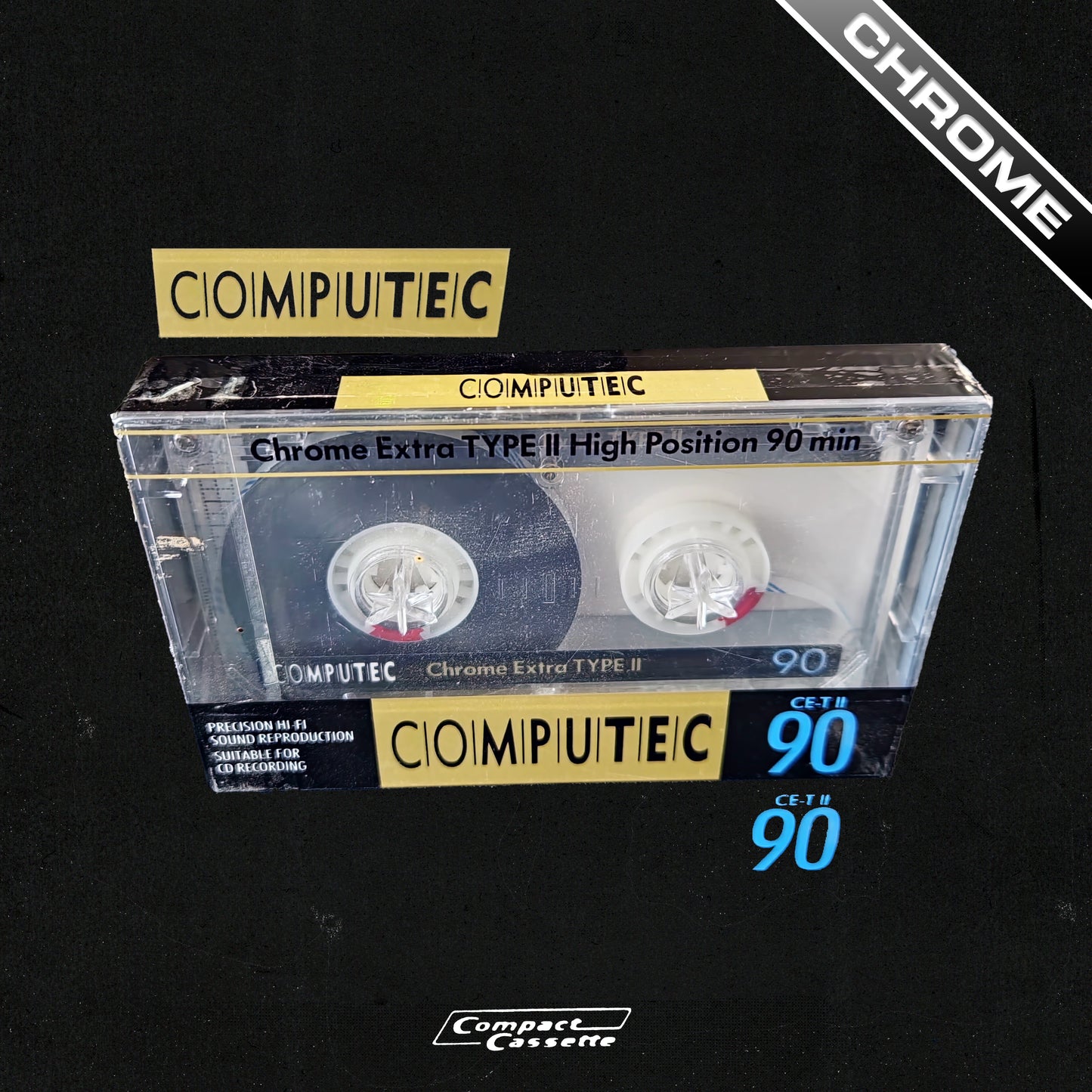 Computec CE-T II 90 Chrome Cassette | Type II | Position Chrome