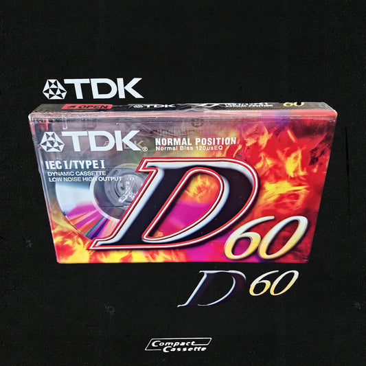 TDK D-60 Dynamic Cassette | IEC 1/Type I Normal Position