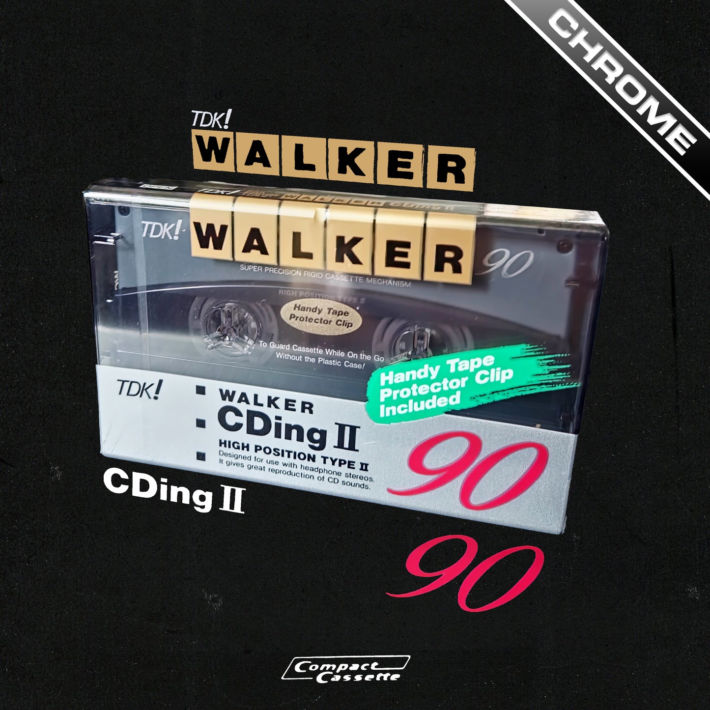 TDK! Walker CDing II 90 Cassette | Type II | Position Chrome